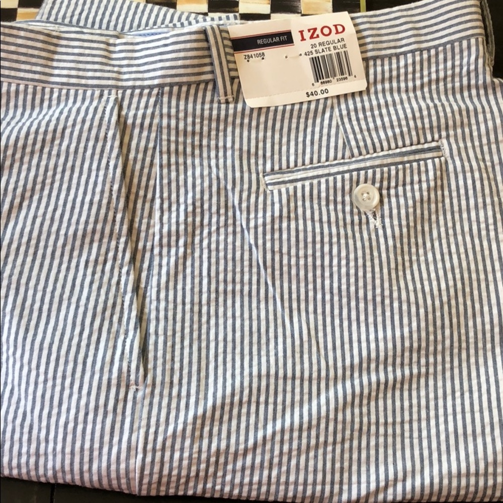 Izod seersucker pants- boys new with tags